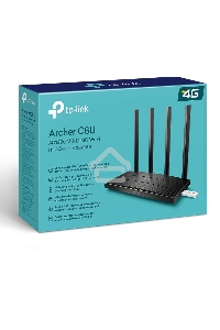 Роутер беспроводной TP-Link Archer C6U AC1200 10/100/1000BASE-TX/4G ready черный
