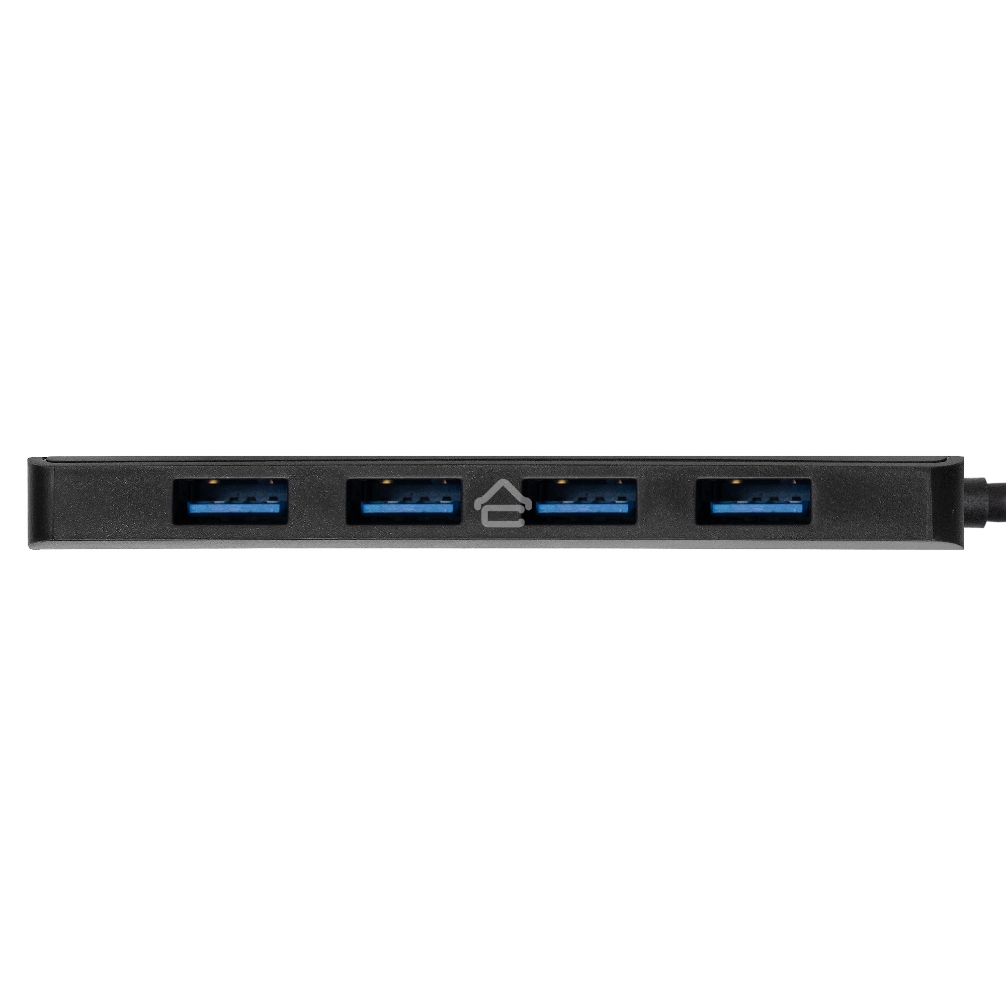 Хаб USB (концентратор) ExeGate DUB-4P/1 (кабель-адаптер USB3.0 --> 4xUSB3.0, Plug&Play, черный)