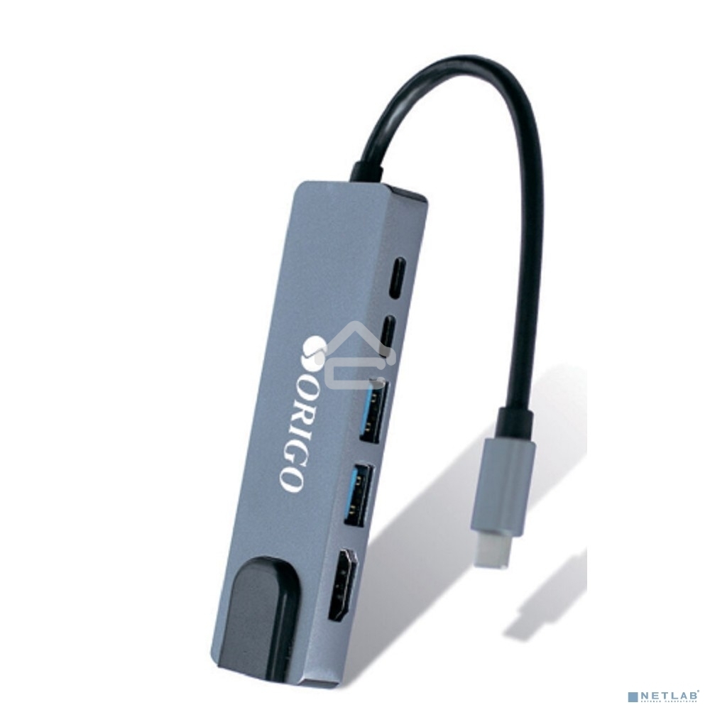 USB-концентратор ORIGO OU3340NPD/A1A USB-C, 2xUSB 3.0, 1xUSB-C/PD 3.0, 1xUSB-C, 1x1000Base-T, 1xHDMI