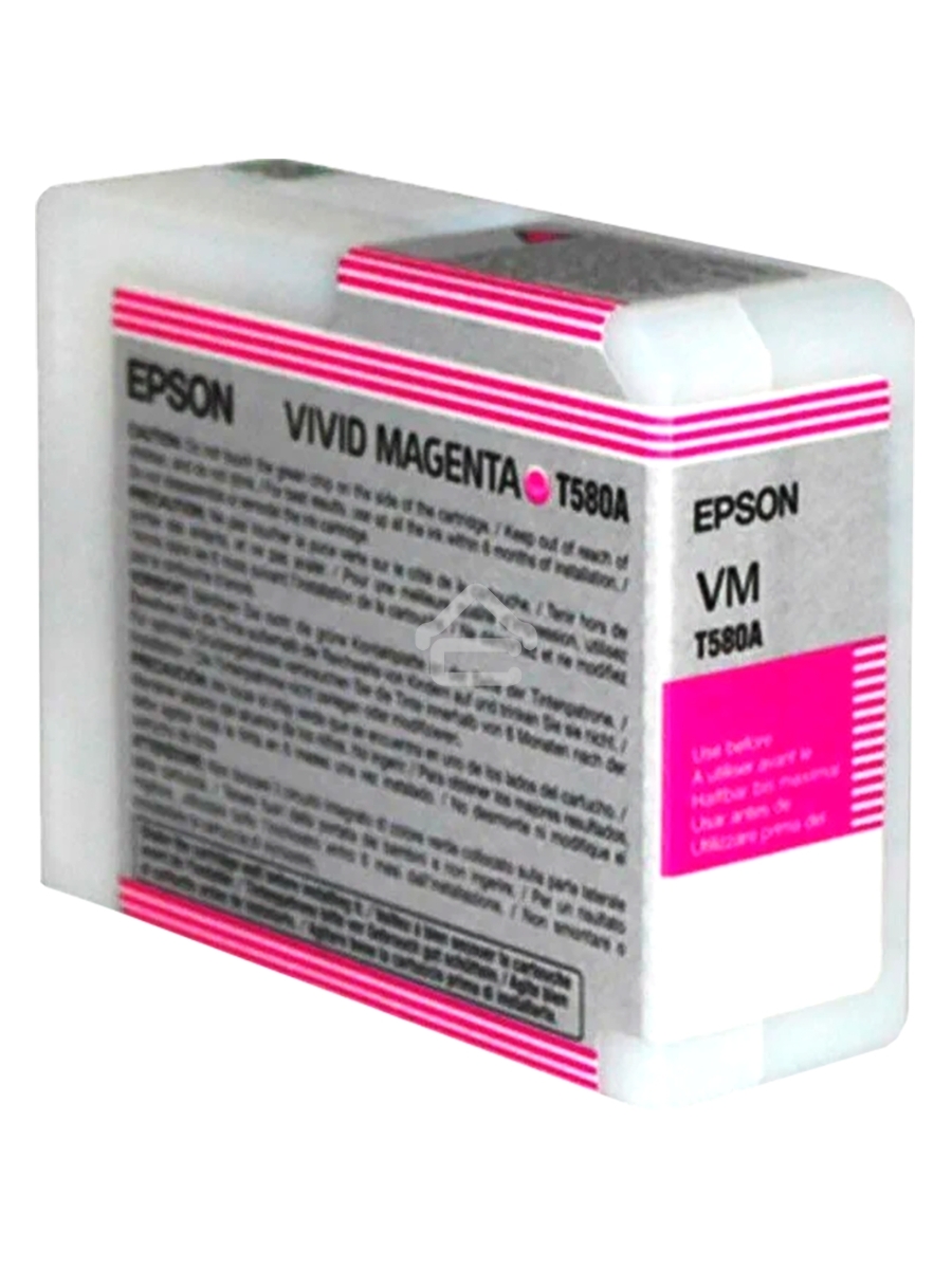 Картридж струйный Epson T580A (C13T580A00) пурпурный (80 мл) для Epson Stylus Pro-3880