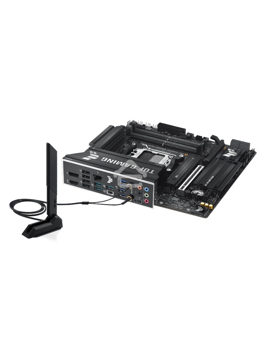 Материнская плата ASUS TUF GAMING B850M-PLUS WIFI, AM5, AMD B850, 4xDDR5, 4xSATA, 3xM.2, 1xPCIe 4.0 x16, 1xHDMI, 1xDP, 1x 2.5Gb LAN, 1xUSB-C 20Gbps, 3xUSB-A 10Gbps, 4xUSB-A 5Gbps, 4xUSB-A 2.0, 7.1, micro-ATX