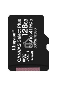 Флеш карта microSDHC 128GB microSDXC Kingston <SDCS2/128GB> Class10 UHS-I Canvas Select up to 100MB/s с адапт.
