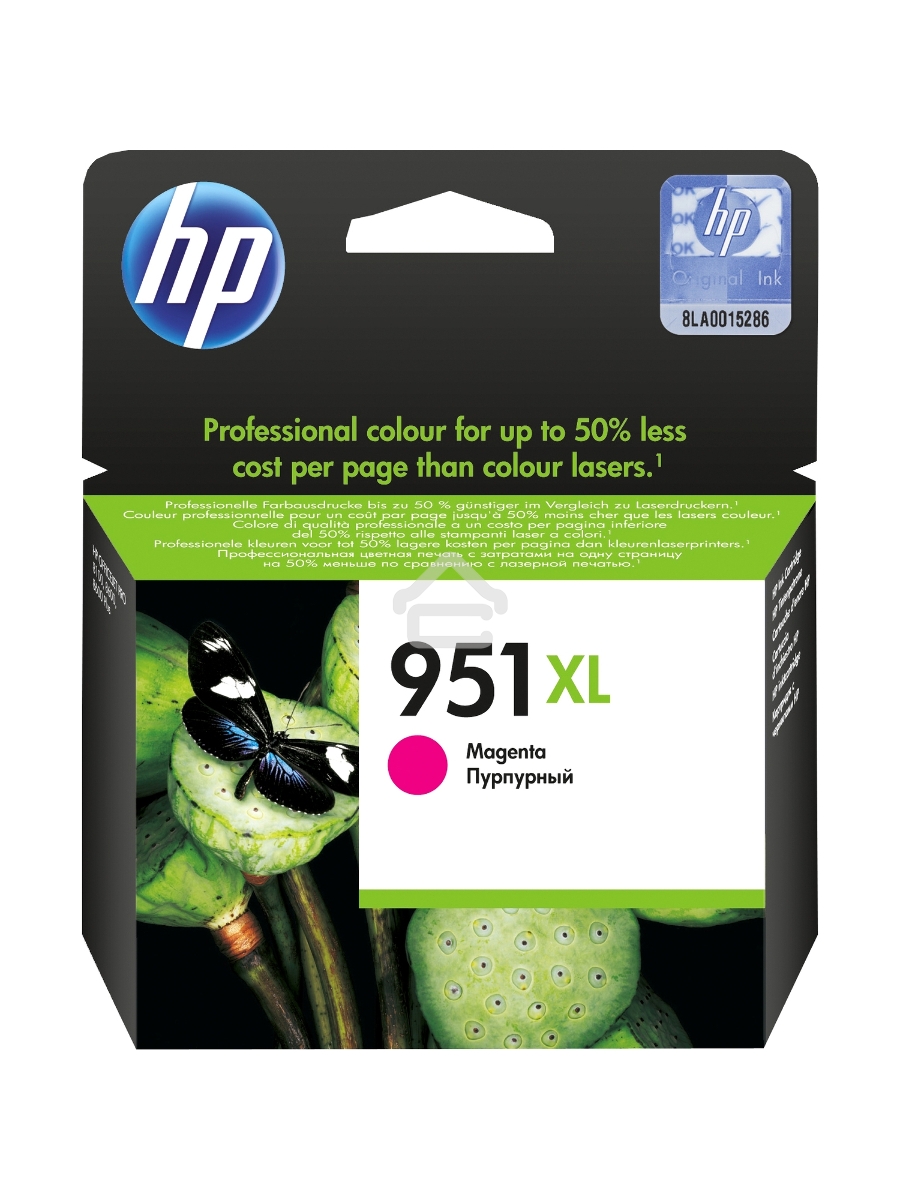 Картридж струйный HP №951XL CN047AE пурпурный для HP OJ Pro 8100/8600 (1500стр.)