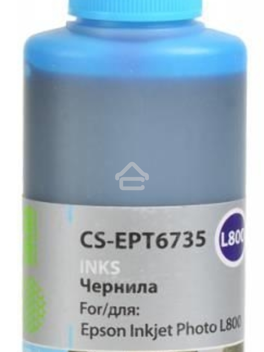 Чернила Cactus CS-EPT6735 светло-голубой (100мл) Epson L800