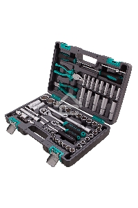 Набор инструментов STELS 14108  1/2'' 1/4'' CrV пластиковый кейс  69 предм.
