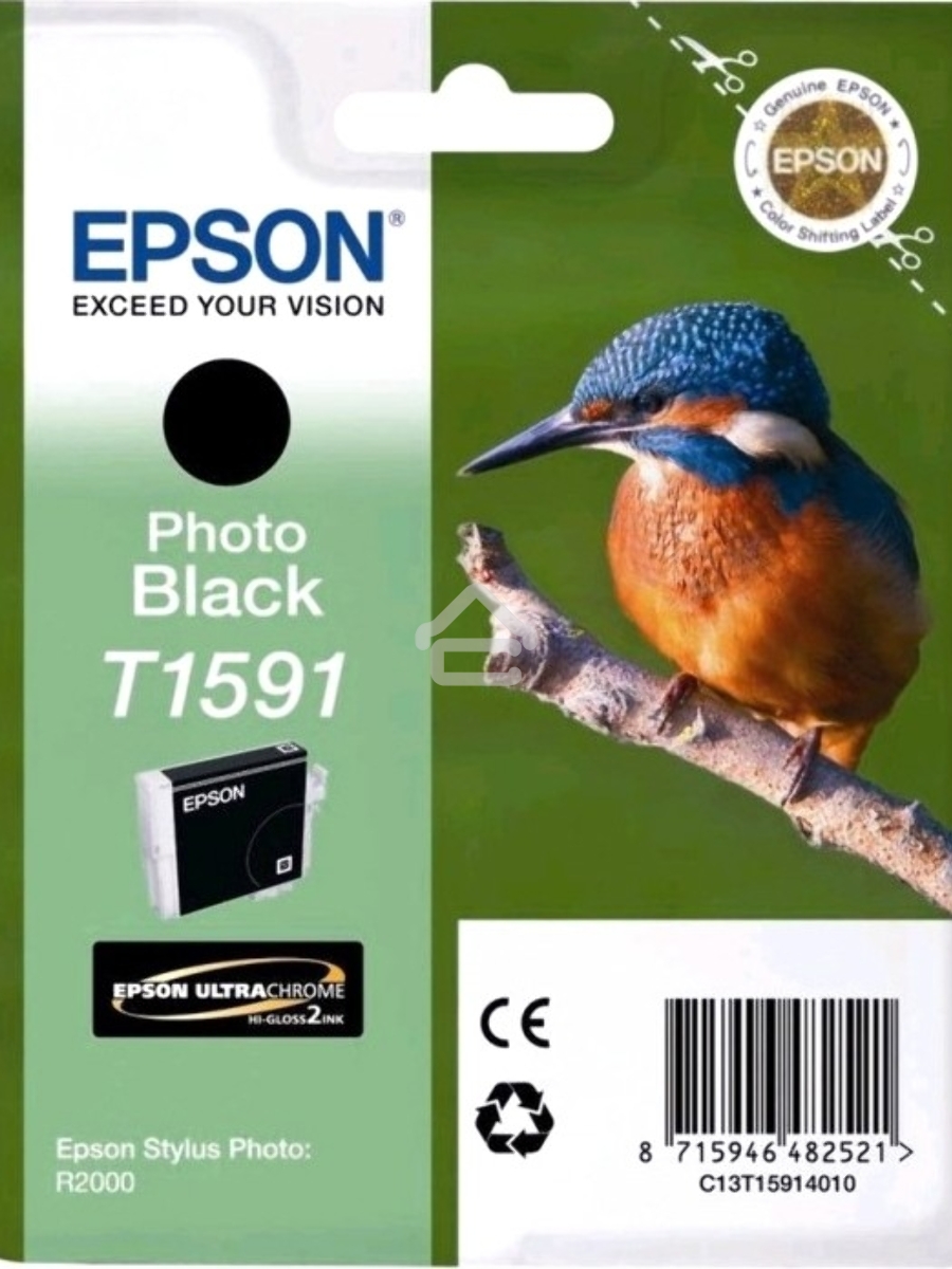 Картридж струйный Epson C13T15914010 фото черный (850 стр) для Epson St Ph R2000