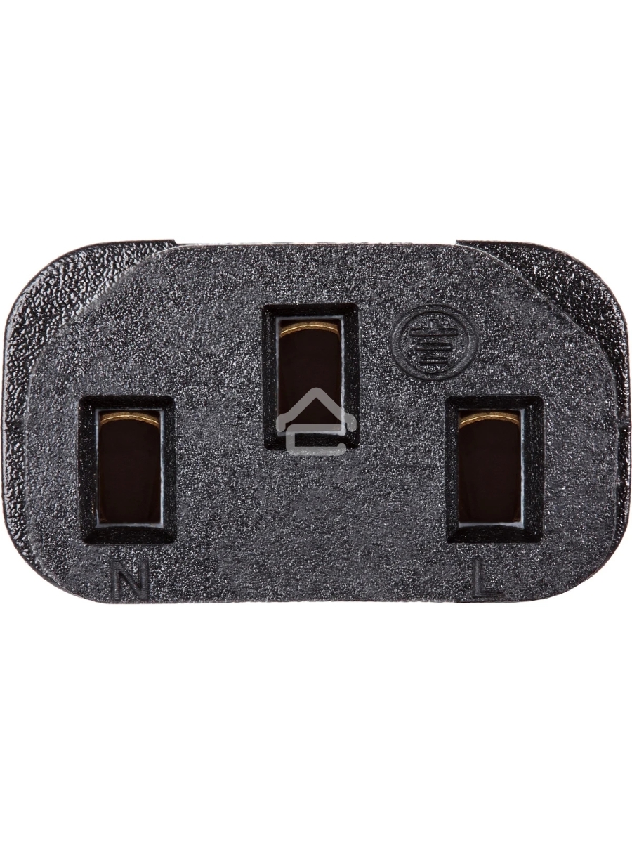 Кабель компьютер-розетка 220V EURO VDE 3G*1.0mm2 медь TELECOM TE021-CU 1,8м
