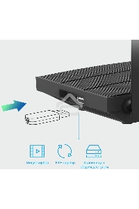 Роутер беспроводной TP-Link Archer C6U AC1200 10/100/1000BASE-TX/4G ready черный