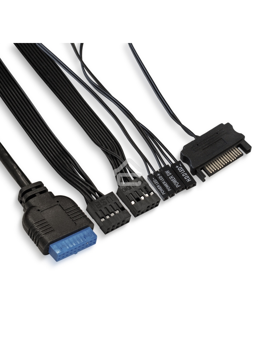 Компьютерный корпус Miditower ExeGate EVO-8225-NPX500 (ATX, БП 500NPX с вент. 12см, 2*USB+1*USB3.0, черный, 2 вент. с RGB подсветкой и полоса на передней панели, боковая панель - закаленное стекло)