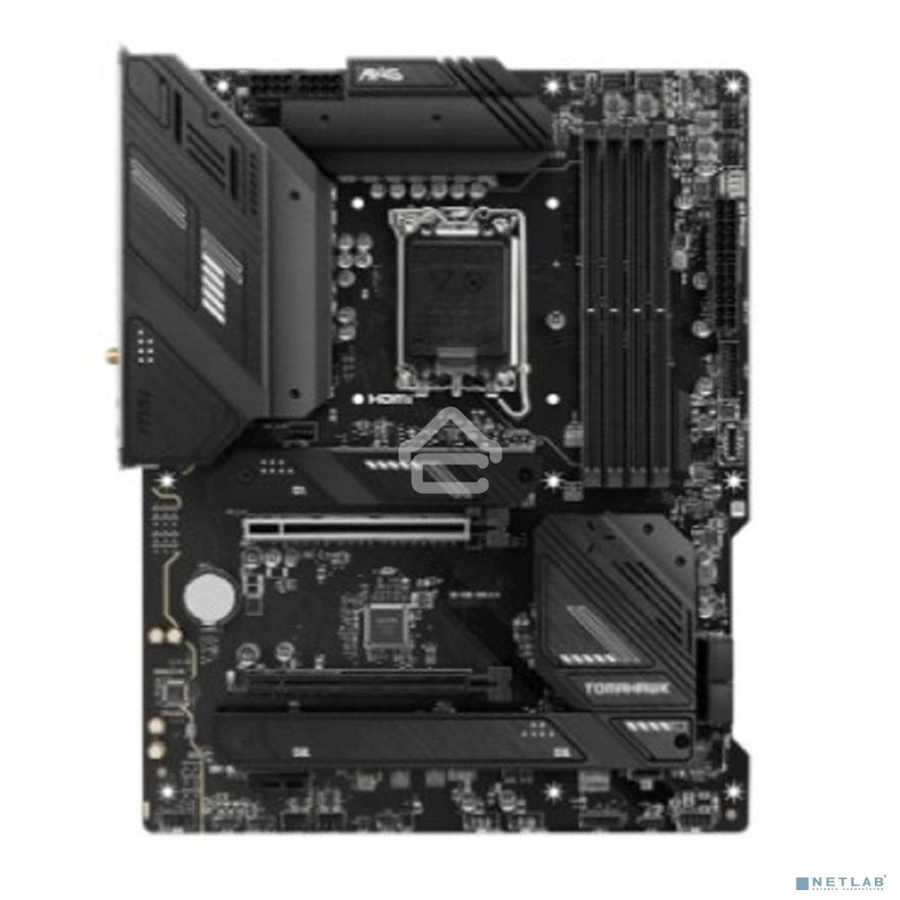 Материнская плата MSI MAG B760 TOMAHAWK WIFI, LGA 1700, Intel B760, 4xDDR5, 4xSATA, 3xM.2, 1xPCI-E 3.0 x4, 1xPCI-E 5.0 x16, 1xHDMI, 1xDP, 1xUSB Type-C, 1x2.5Gb LAN, 4xUSB-A 2.0, 4xUSB-A 3.2 Gen 2, 5x3.5 мм, 7.1, Standard-ATX