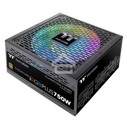 Блок питания Thermaltake Toughpower iRGb PLUS 750W RTL (PS-TPI-0750F3FDGE-1), 750Вт, 80 PLUS Gold, 140мм, модульный, черный