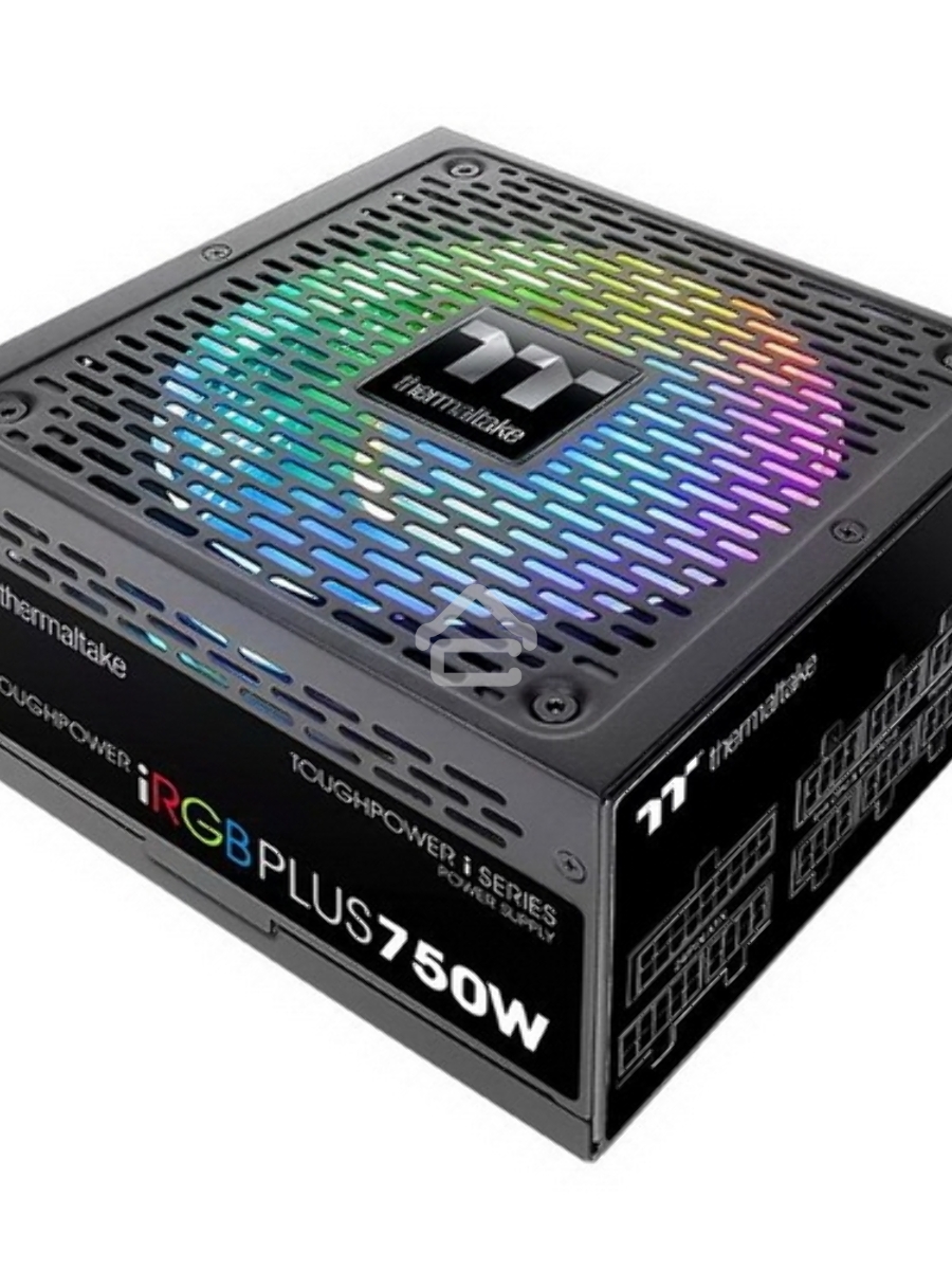 Блок питания Thermaltake Toughpower iRGB PLUS 750W RTL (PS-TPI-0750F3FDGE-1), 750Вт, 80 PLUS Gold, 140мм, модульный, черный