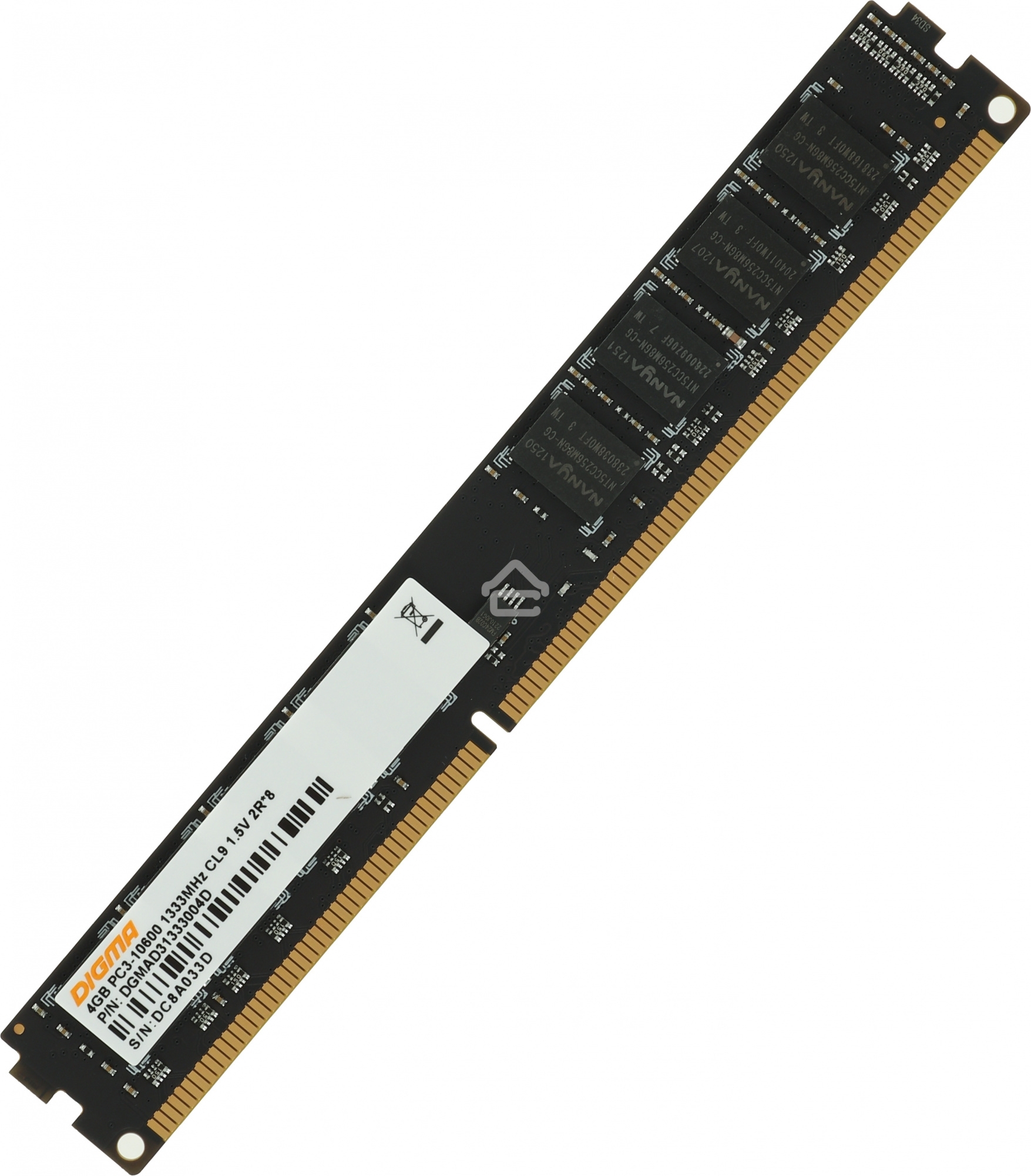 Оперативная память Digma, DDR3, 4GB (1x4 GB), 1333 MHz, CL9, DIMM
