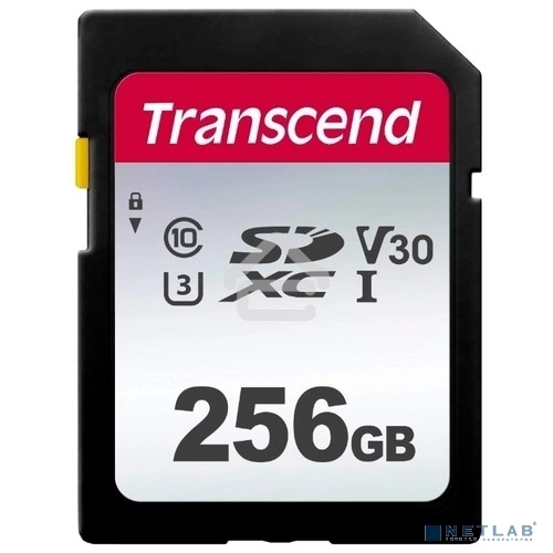 Флеш карта SD 256GB Transcend SDXC Class 10 UHS-I U3, V30, TLC, Silver