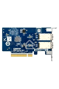 Сетевая карта/ QNAP QXG-25G2SF-E810 Dual Port 25Gbps/10Gbps SFP28 PCIe Gen4 x8