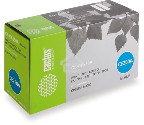 Картридж лазерный Cactus CS-CE250A черный (5000 стр.) для HP Сolor LaserJet CP3525/CM3530
