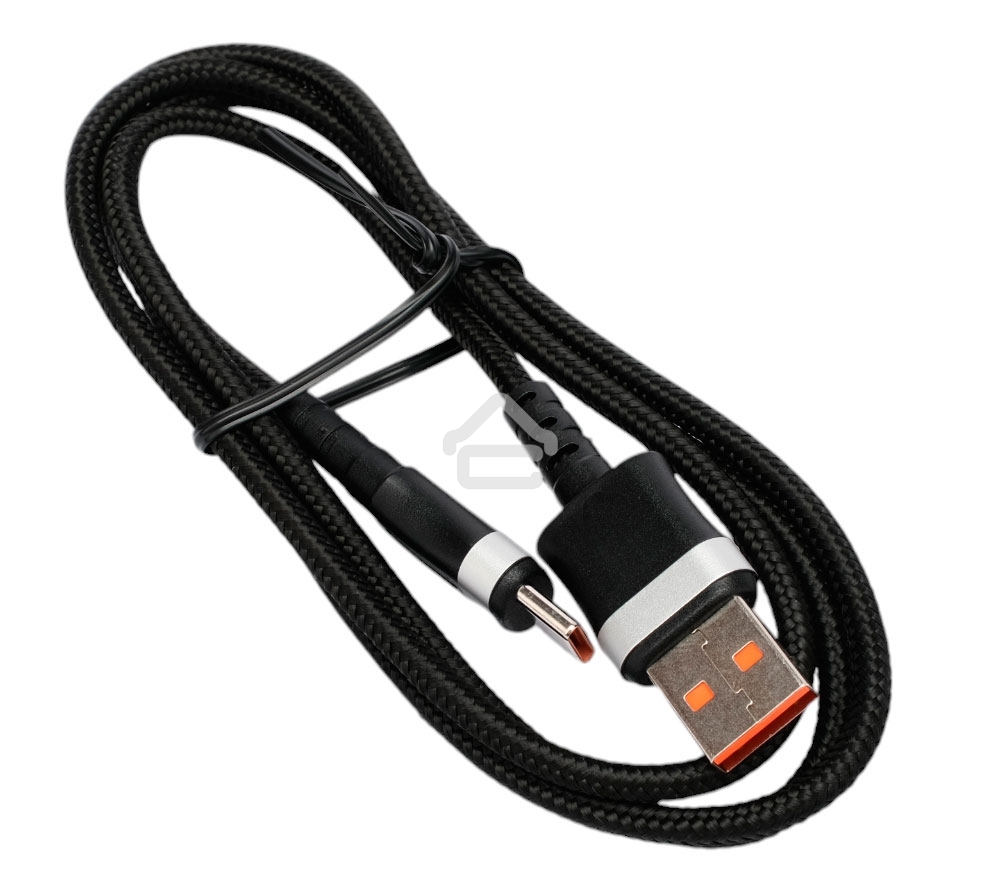Кабель USB2.0 Cablexpert CCP-USB2-AMCM-66W-1M, AM/Type-C, 6A, 66Вт, QC3.0, медь, 1м, черный, пакет