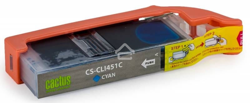 Картридж струйный Cactus CS-CLI451C голубой (10,2 мл) для Canon MG 6340/5440/IP7240