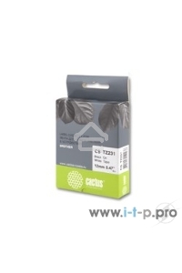 Картридж ленточный Cactus CS-TZ231 12 мм, 8 м, черный шрифт, белый фон, для BROTHER 1010/1280/1280VP/2700VP