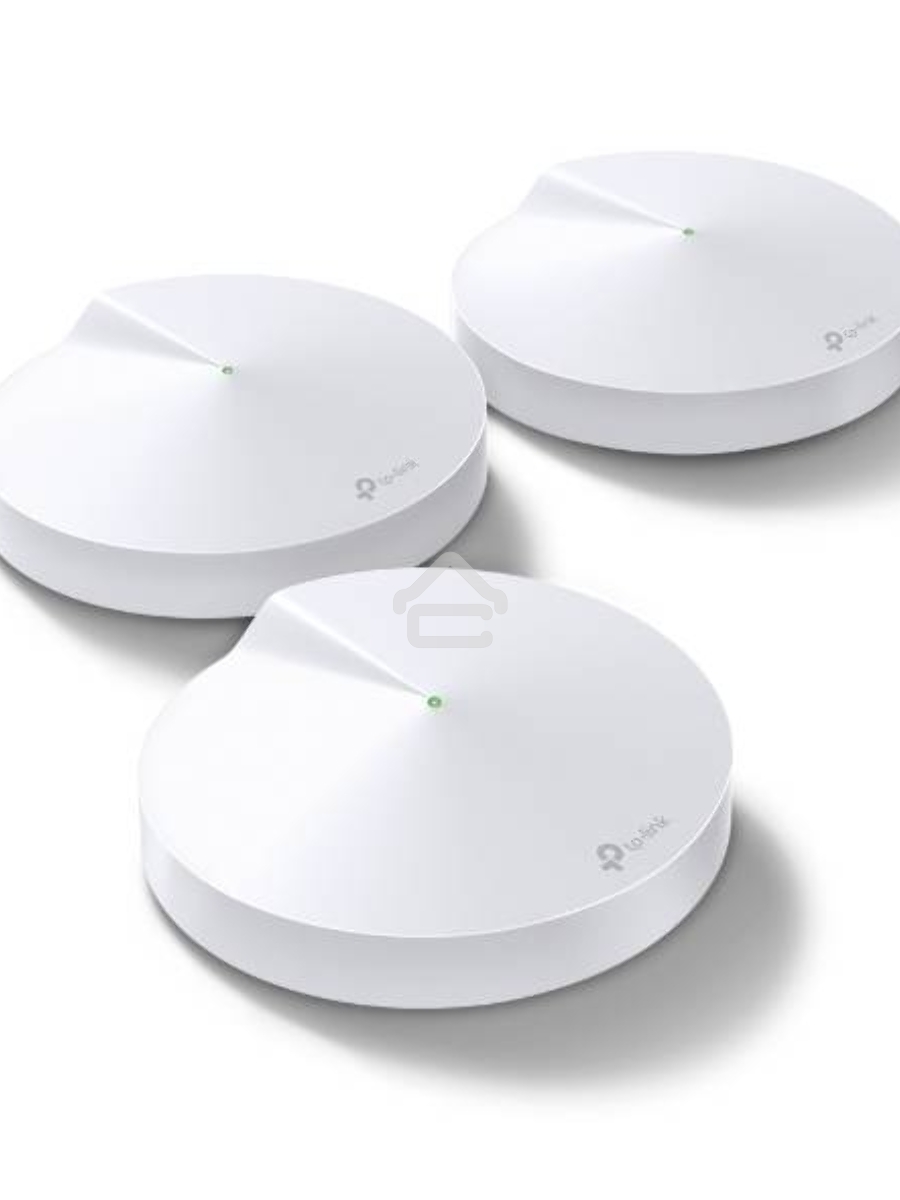 Маршрутизатор TP-Link TP-Link DECO M5(3-PACK) AC1300 Домашняя Wi-Fi система, чипсет Qualcomm, два диапазона (Dual-Band), поддержка стандартов 802.11ac/a/b/g/n, 717 МГц четырёхъядерный процессор, Bluetooth 4.2, 2 гигабитных порта Ethernet, 1 порт USB Type-