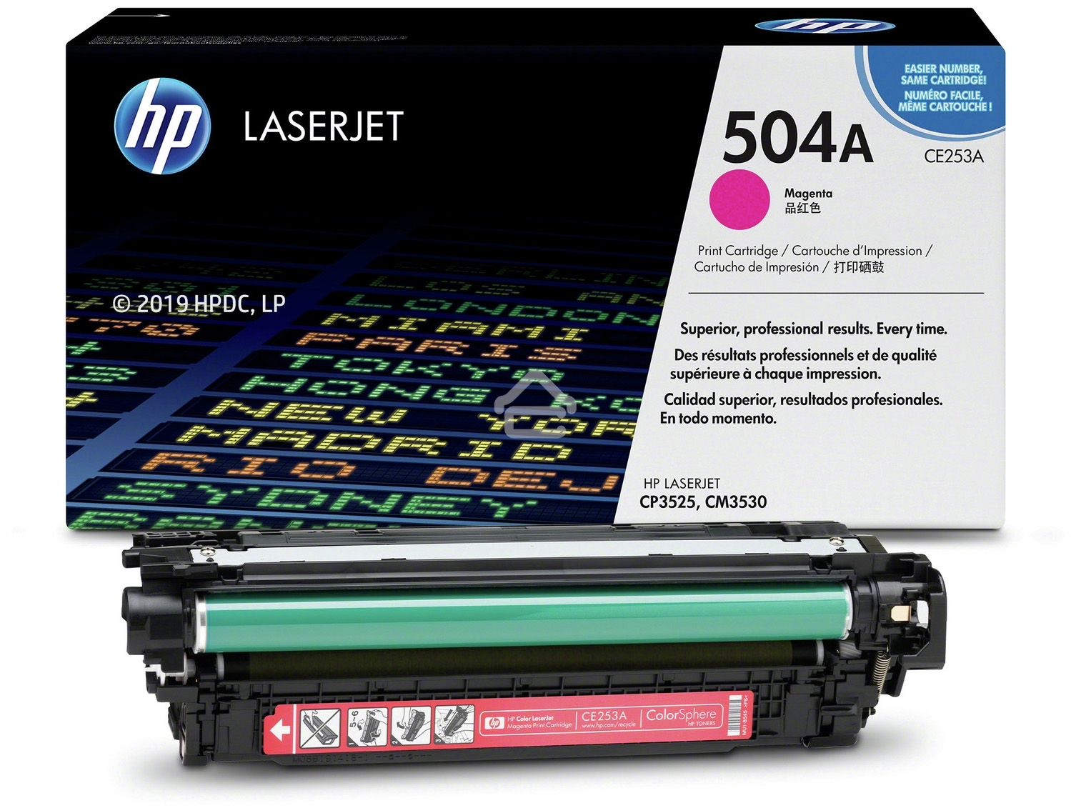 Картридж лазерный HP CE253A пурпурный CLJ CM3530/CP3525 (7000стр.)