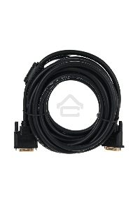 Кабель DVI 5м VCOM Кабель DVI-DVI Dual Link (25M-25M), 5m, 2 фильтра, VDV6300-5M