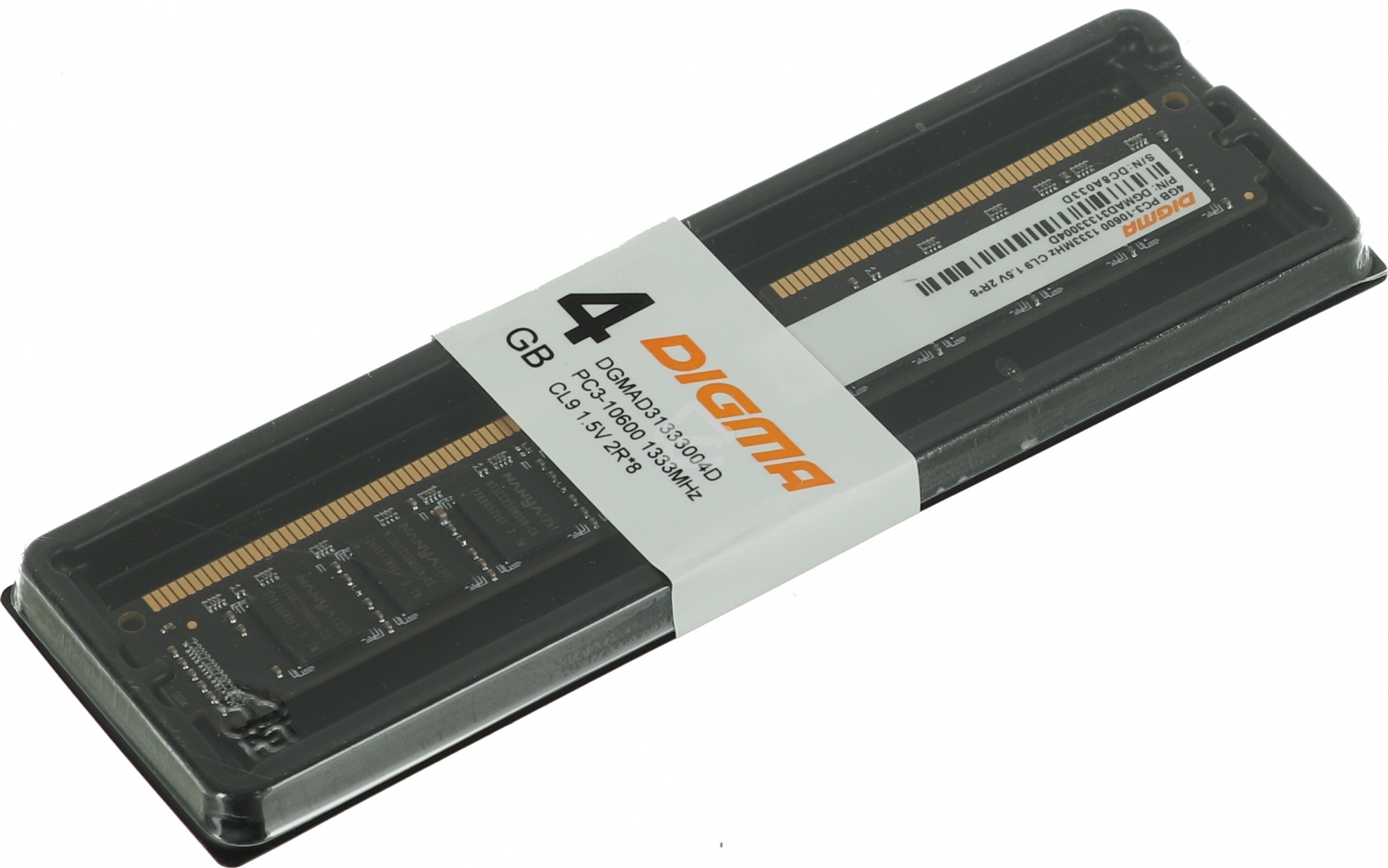 Оперативная память Digma, DDR3, 4GB (1x4 GB), 1333 MHz, CL9, DIMM