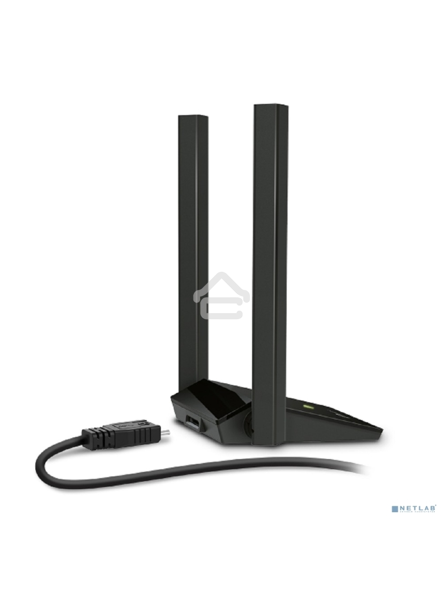 Адаптер TP-Link AC1300Mbps Dual-band High-Gain wireless USB adapter, 867Mbps at 5G and 400Mbps at 2.4G, two high gain antennas, USB 3.0, USB extension cable, support wave 2 MU-MIMO, full compatible with Windows and macOS.