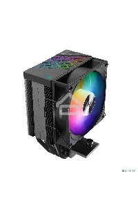 Кулер PCCooler R400 ARGB BK S115X/1200/1700/AM4/AM5 (TDP 180W, 90mm ARGB Fan, 4 тепловые трубки 6мм, 650-2200RPM, 28,3dBa)