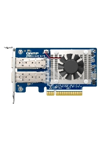 Сетевая карта/ QNAP QXG-25G2SF-E810 Dual Port 25Gbps/10Gbps SFP28 PCIe Gen4 x8