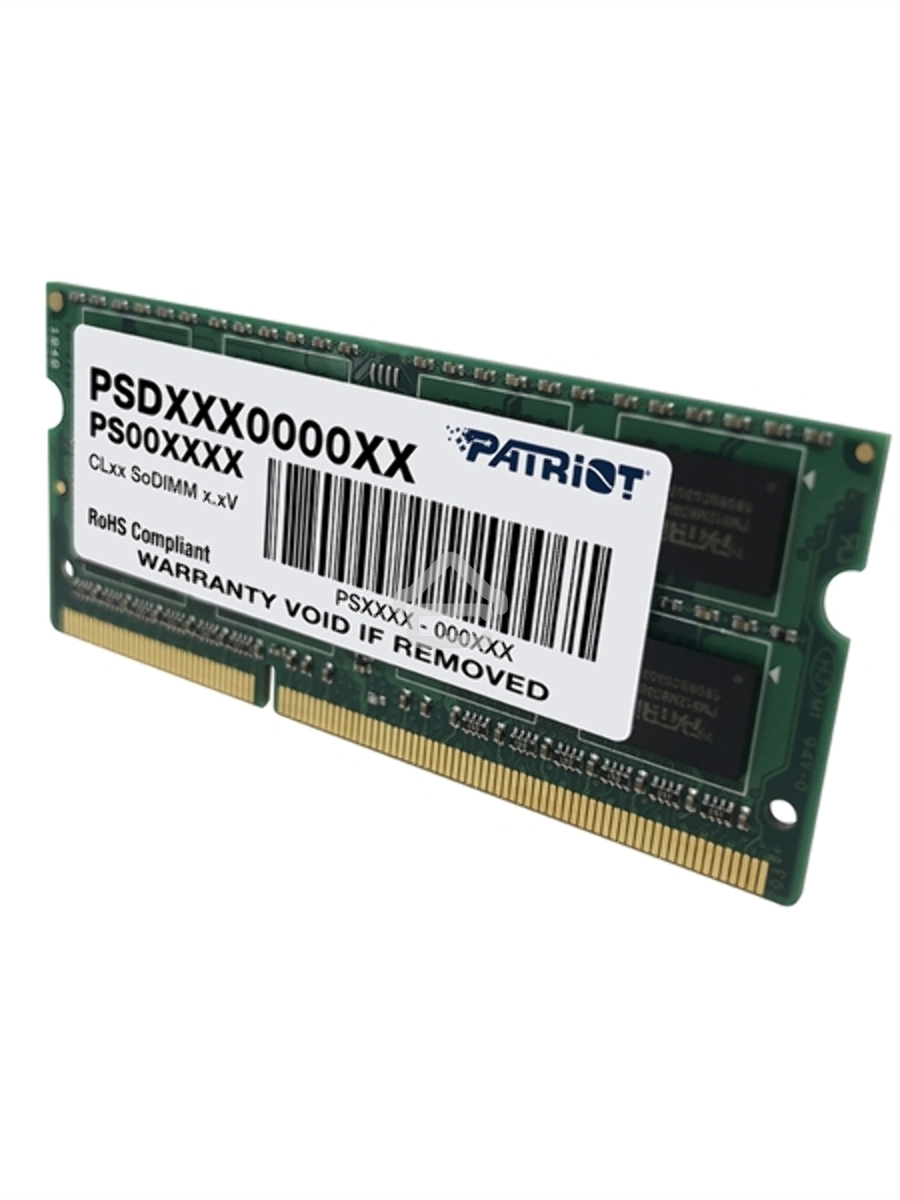 Оперативная память Patriot, DDR3, 4GB (1x4 GB), 1333 MHz, CL9, SO-DIMM