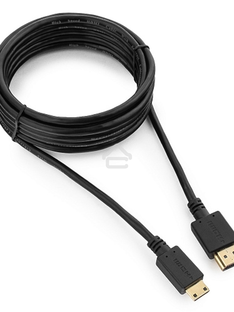 Кабель HDMI-miniHDMI Cablexpert CC-HDMI4C-10, 19M/19M, v2.0, медь, позол.разъемы, экран, 3.0м, черный, пакет