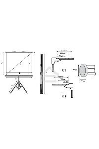 Экран на штативе Lumien Master View 244x244 см Matte White FiberGlass (LMV-100105)