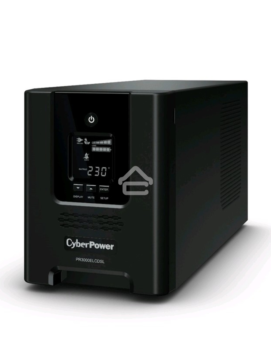 Источник бесперебойного питания CyberPower PR3000ELCDSL 3000VA/2700W USB/RJ11/45 (9 IEC)