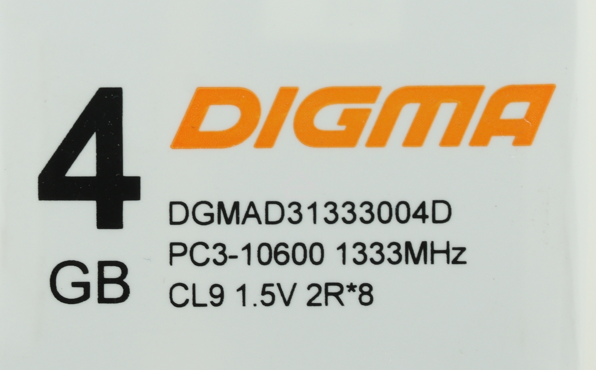 Оперативная память Digma, DDR3, 4GB (1x4 GB), 1333 MHz, CL9, DIMM