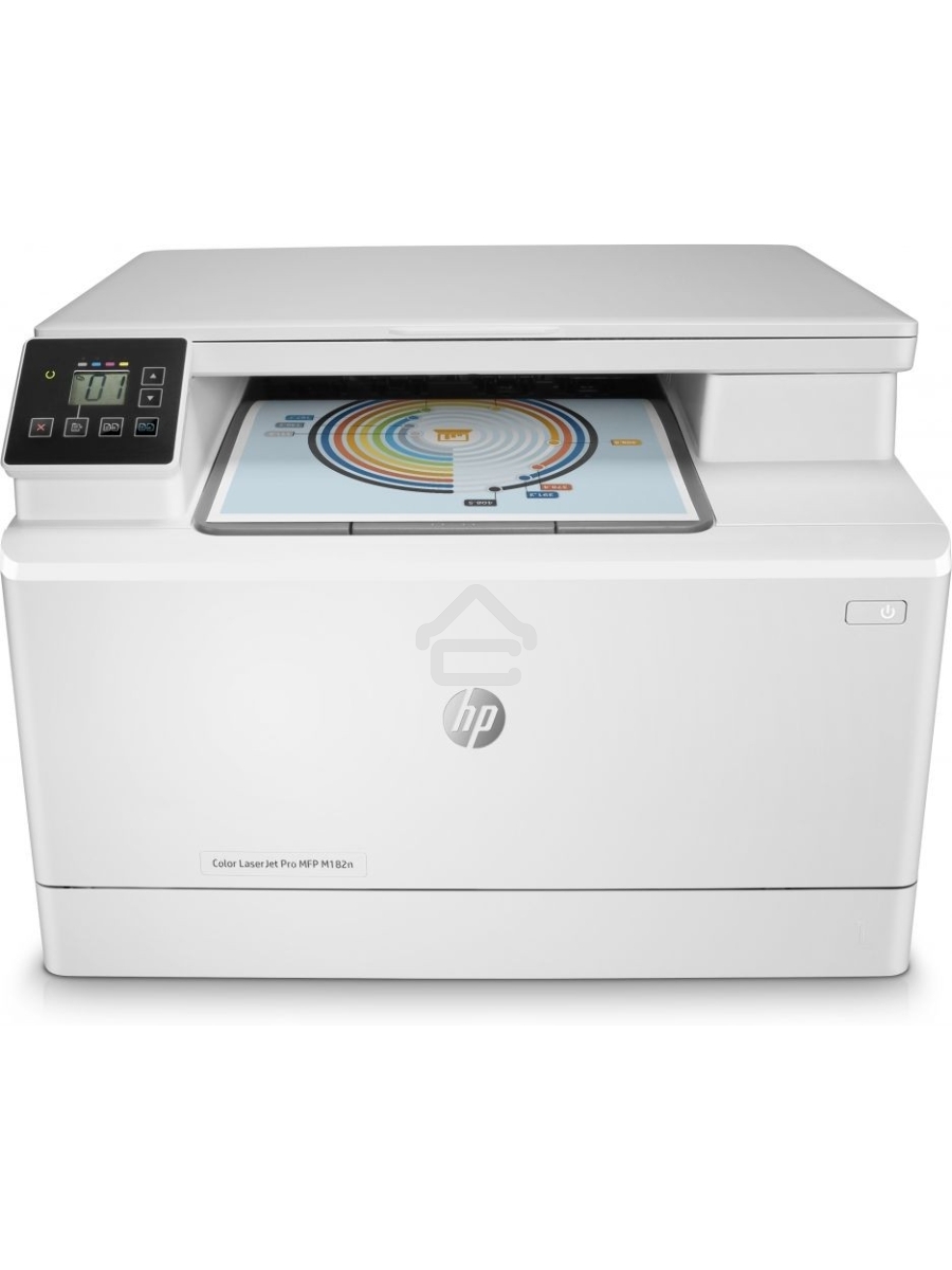 МФУ лазерный HP Color LaserJet Pro MFP M182n (7KW54A), A4, цветной, печ. до 16 стр/мин., 600 x 600 dpi (печать) 1200x1200dpi (скан.), USB, RJ-45, Air Print, Mopria