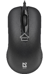 Мышь проводная Defender Classic MB-230 черный, 1600 dpi, USB, кнопки - 4