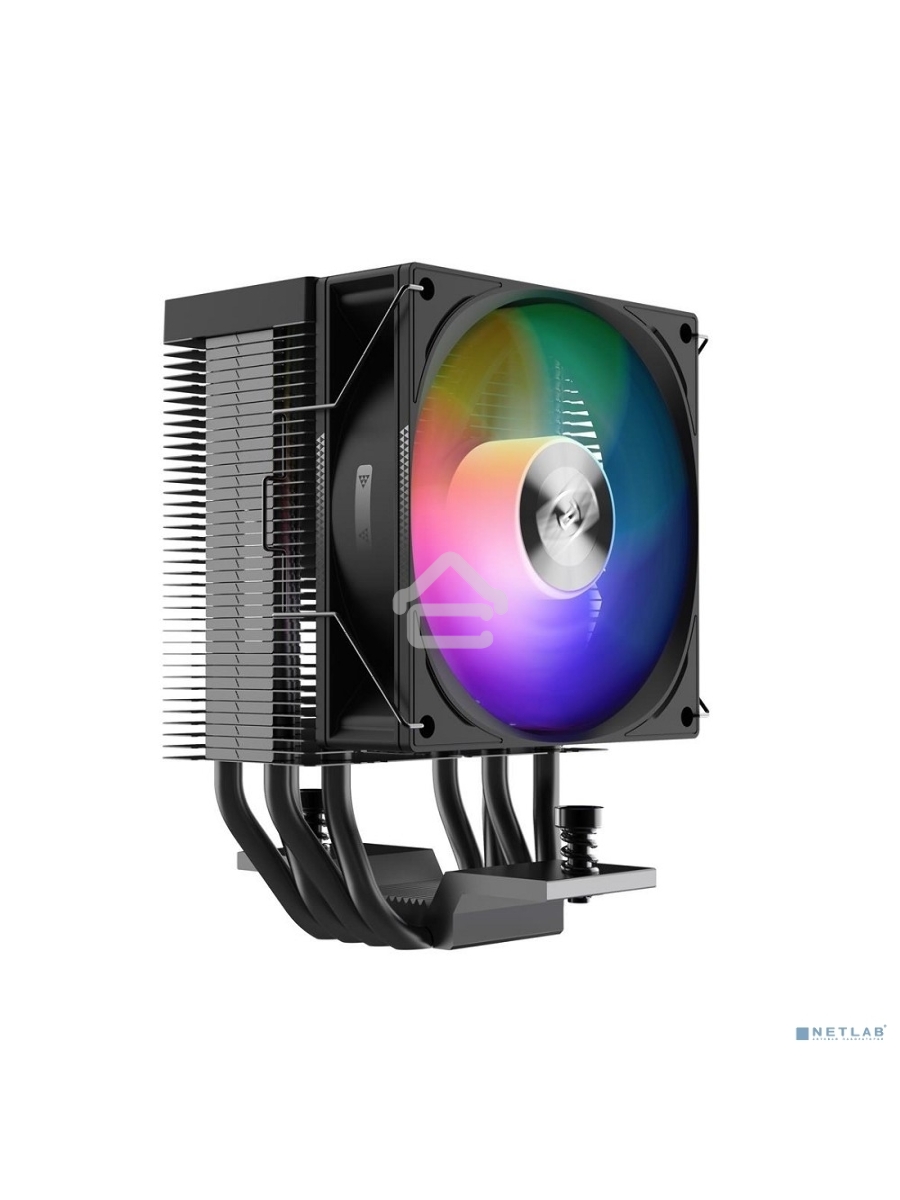 Кулер PCCooler R400 ARGB черный 92мм алюминий+медь 2200r[m 30db 4-pin 180W 133мм
