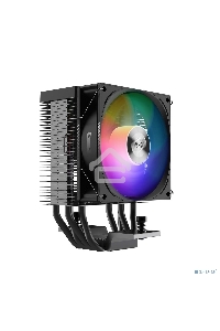 Кулер PCCooler R400 ARGB BK S115X/1200/1700/AM4/AM5 (TDP 180W, 90mm ARGB Fan, 4 тепловые трубки 6мм, 650-2200RPM, 28,3dBa)