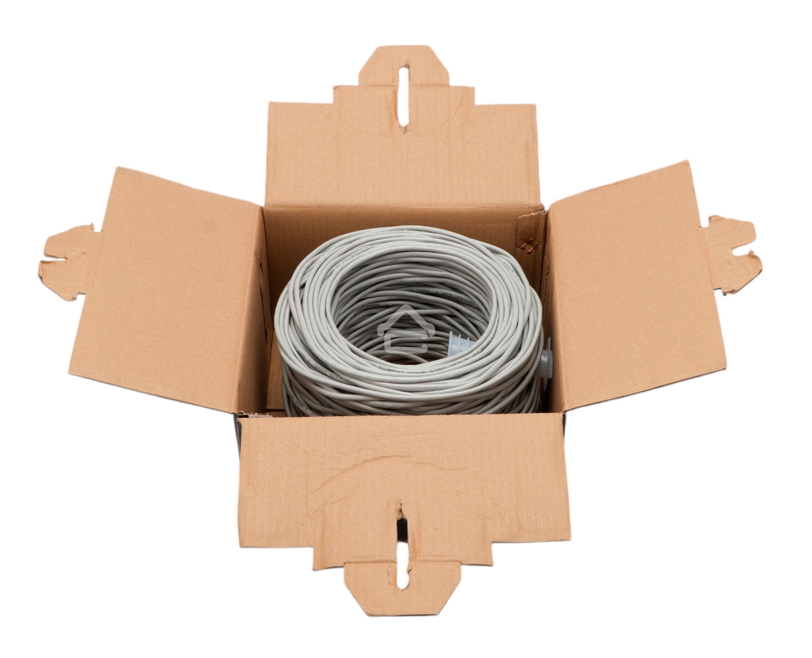 Кабель Cablexpert FPC-5004E-SOL/100, FTP indoor 4x2x0.48, CCA, кат.5е, однож., 100м, box, серый