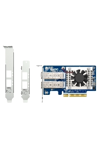 Сетевая карта/ QNAP QXG-25G2SF-E810 Dual Port 25Gbps/10Gbps SFP28 PCIe Gen4 x8