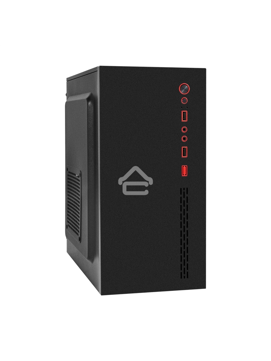 Корпус Minitower ExeGate BAA-403-AAA350 (mATX, БП AAA350 с вент. 8см, 2*USB, HD Audio, черный)