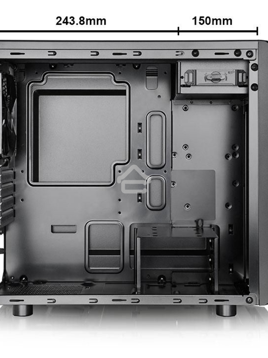 Корпус Thermaltake Versa H15 черный без БП mATX 4x120mm 1xUSB2.0 1xUSB3.0 audio bott PSU