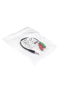 Кабель аудио Exegate EX284944RUS EX-CCA-417-0.2 (3.5mm Jack M 4pin/3.5mm Jack F Stereo+ 3.5mm Jack F микрофон, 0,2м)
