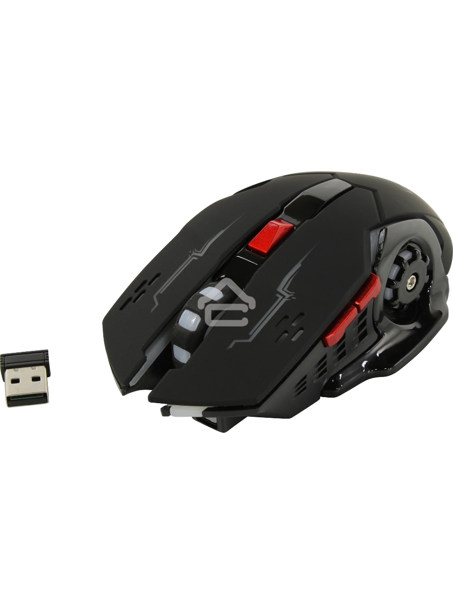 Мышь беспроводная SVEN RX-G930W черный, 2400 dpi, радиоканал, USB, кнопки - 6