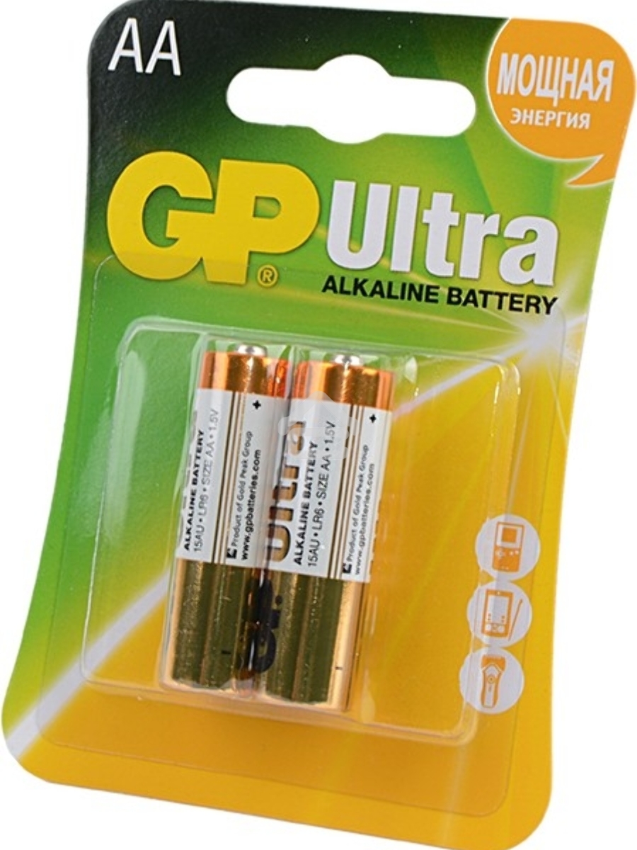 Батарейка GP 15AU-CR2 Ultra AA 2 шт. уп