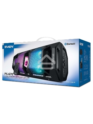 Мобильные колонки Sven PS-670 2.0 чёрные 2x32.5W  Bluetooth