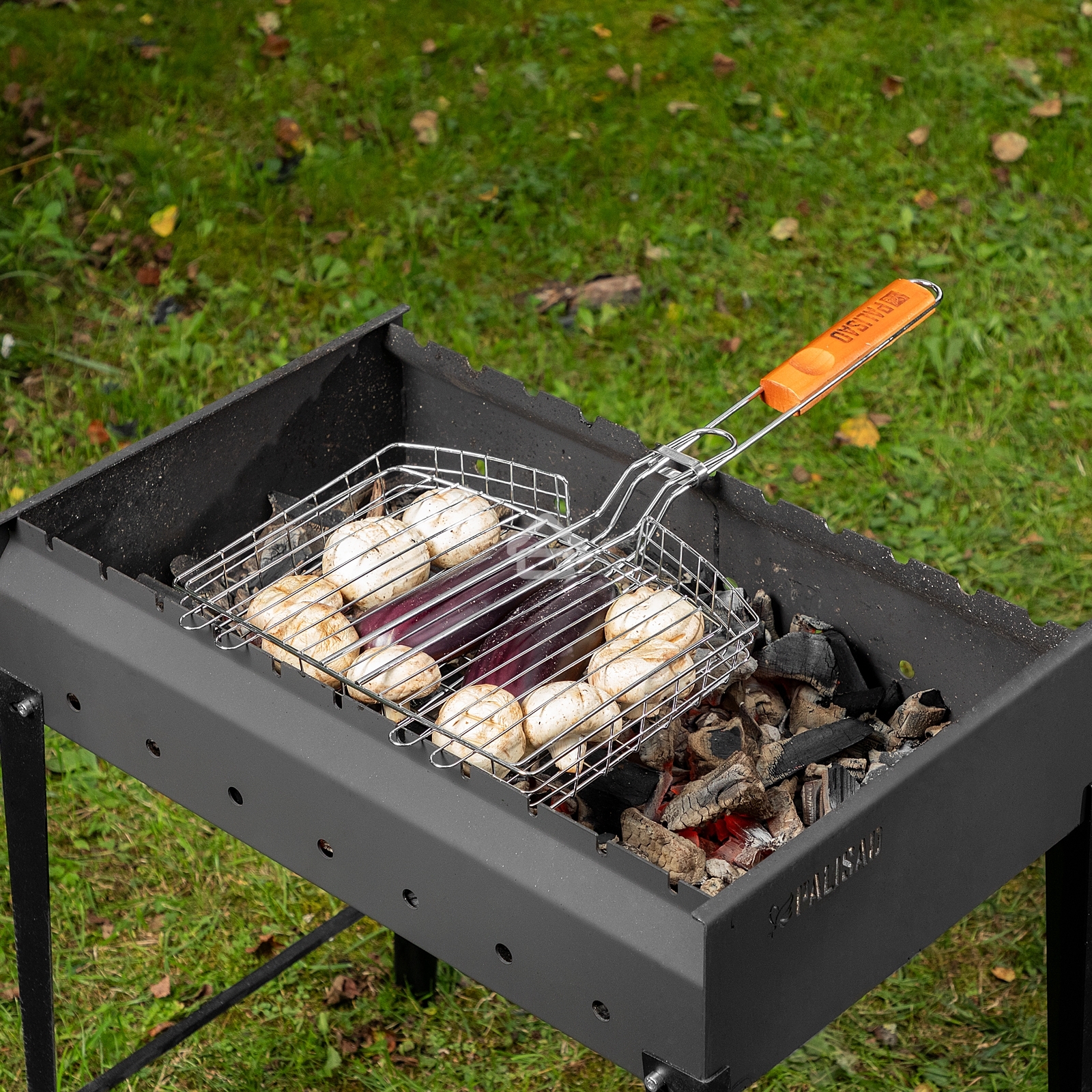 Решетка гриль 305х235х55мм объемная хромир. Camping Palisad