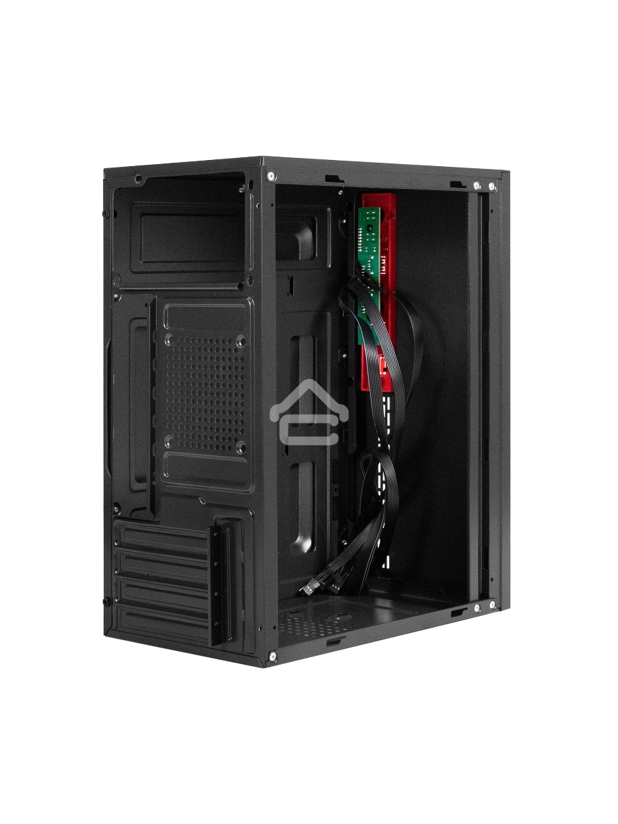 Корпус Minitower ExeGate BAA-403-AAA350 (mATX, БП AAA350 с вент. 8см, 2*USB, HD Audio, черный)
