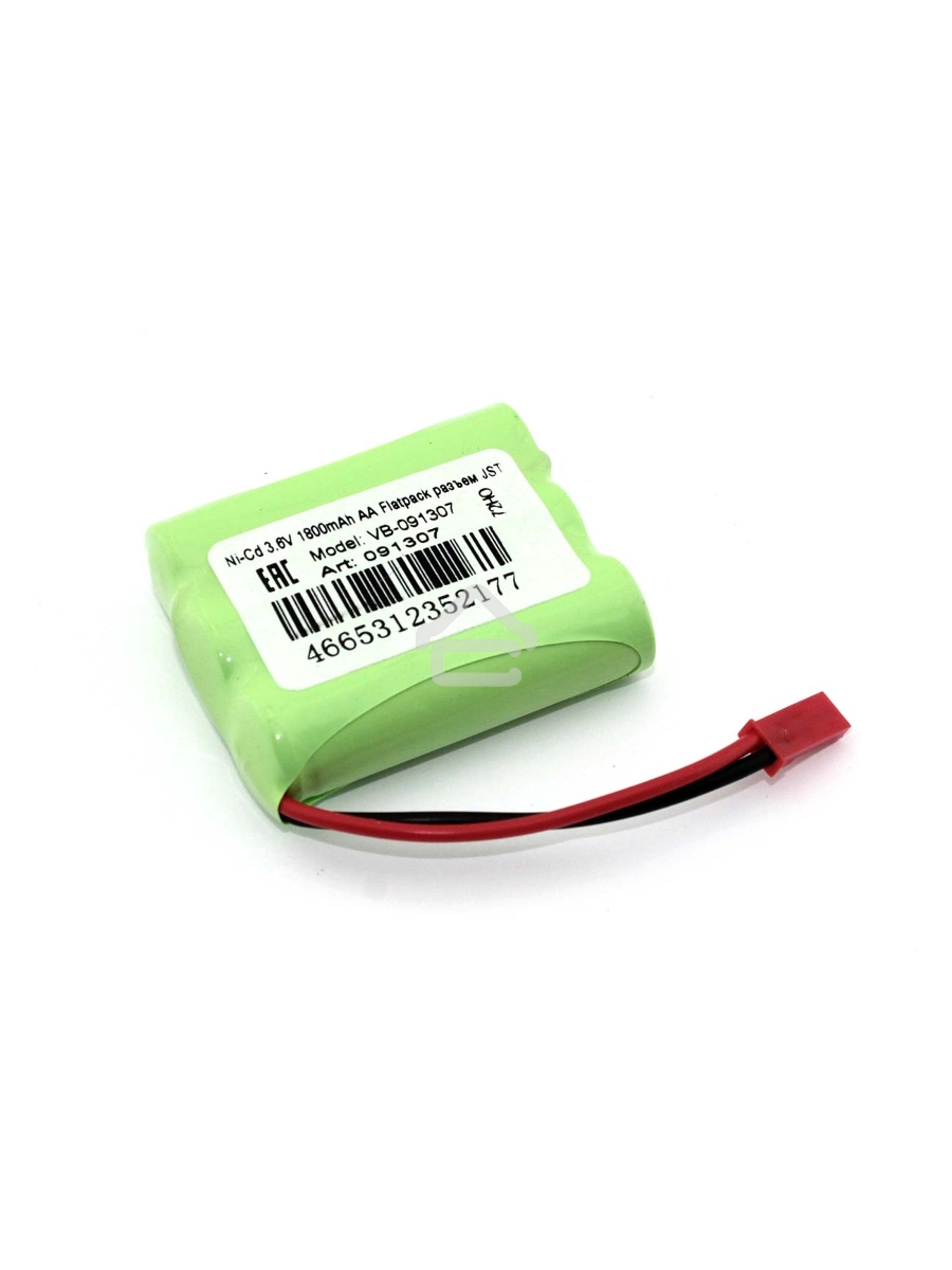 Аккумулятор Ni-Cd 3.6V 1800mAh AA Flatpack разъем JST